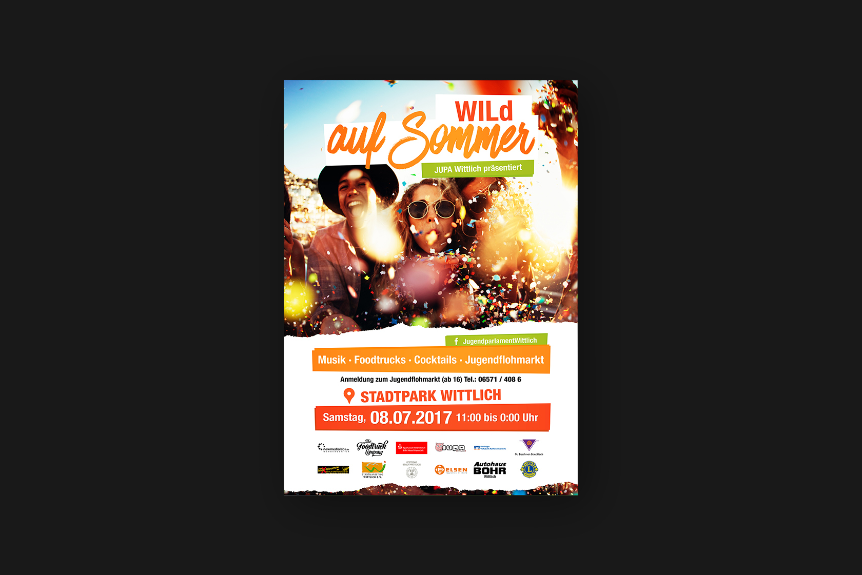 Design der Poster für Wild auf Sommer