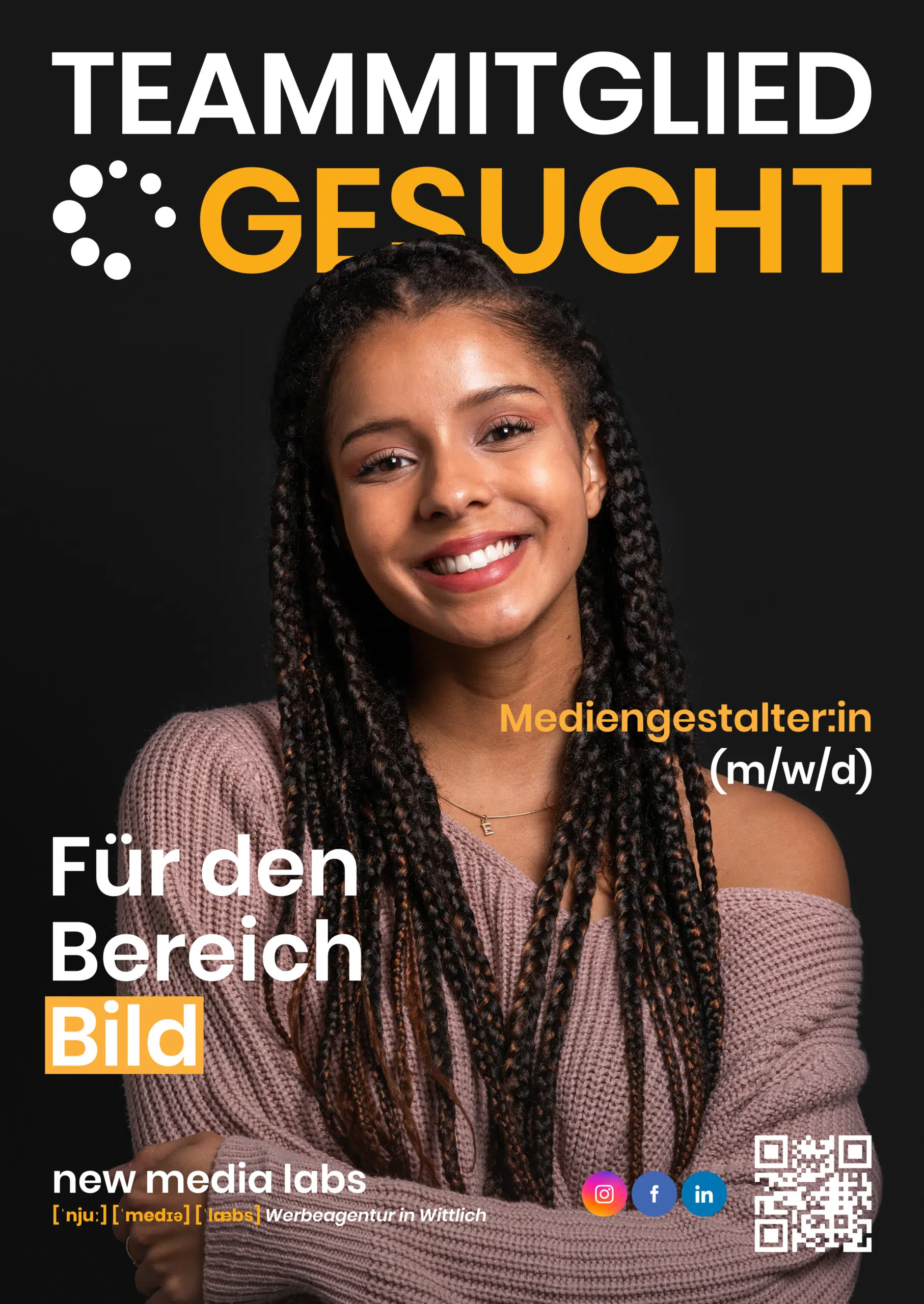 Wir suchen eine/n Mediengestalter:in (m/w/d) für den Bereich Bild