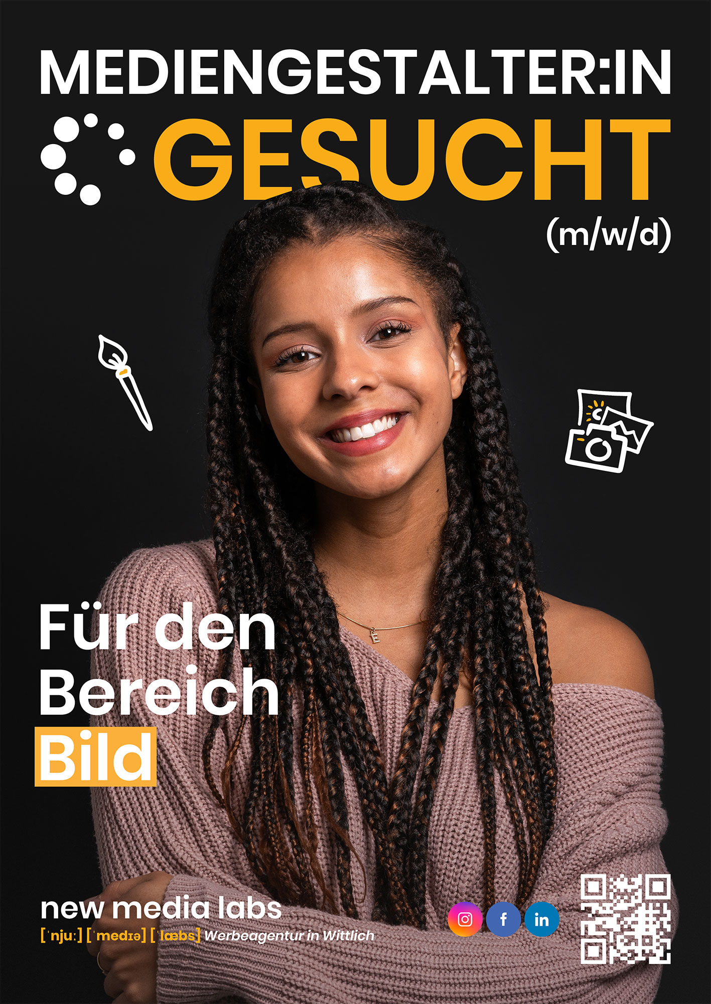 Wir suchen eine/n Mediengestalter:in (m/w/d) für den Bereich Bild