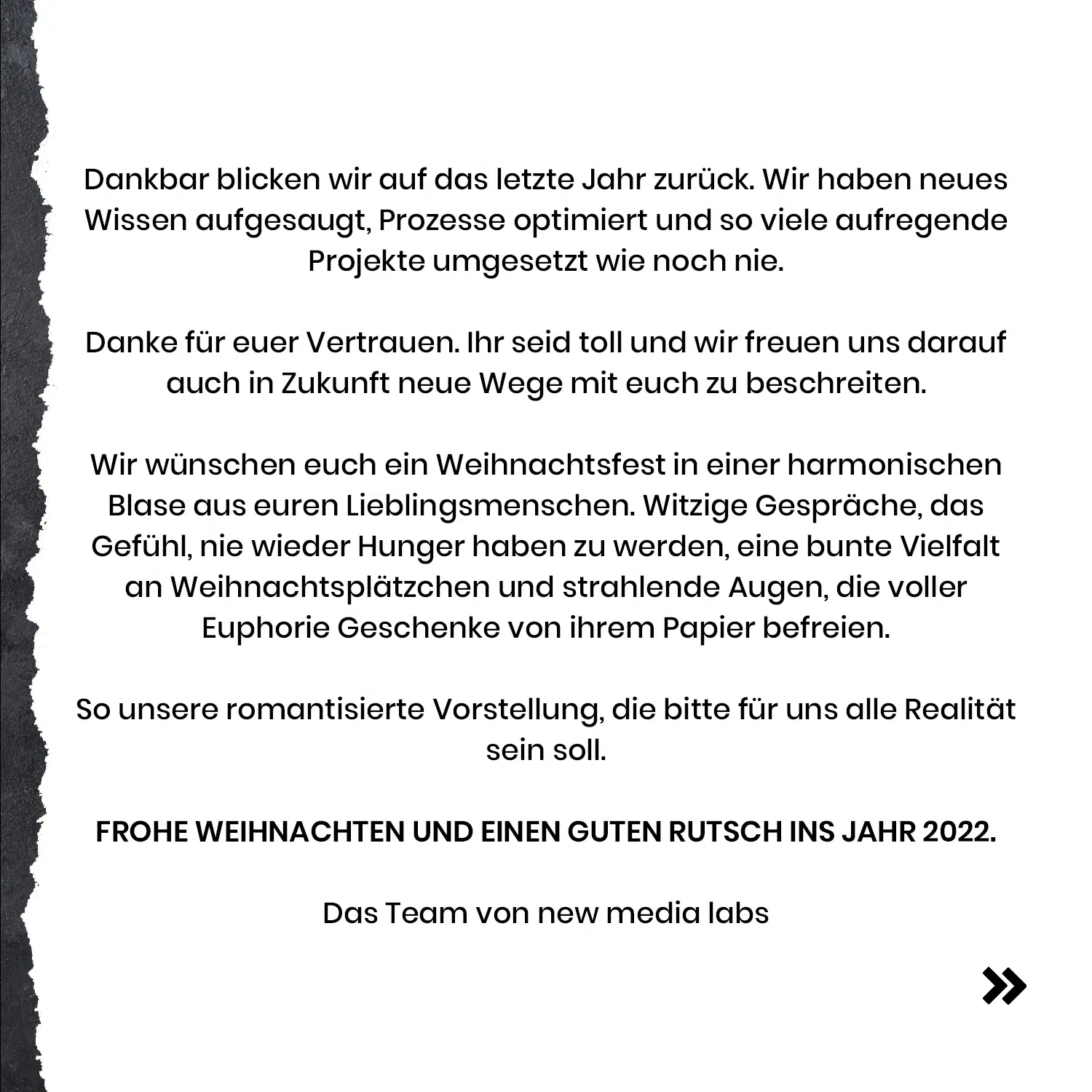 Frohe Weihnachten - new media labs