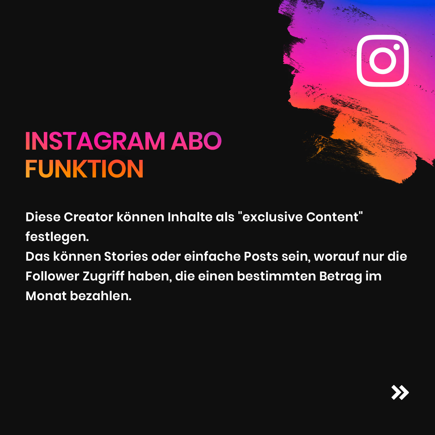 Neue Funktion Instagram Abo - new media labs