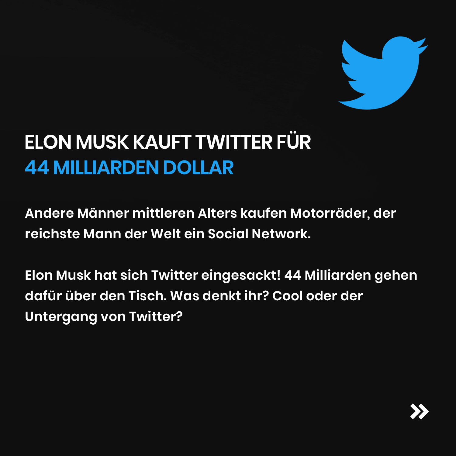 Elon Musk kauft Twitter - Beitrag new media labs