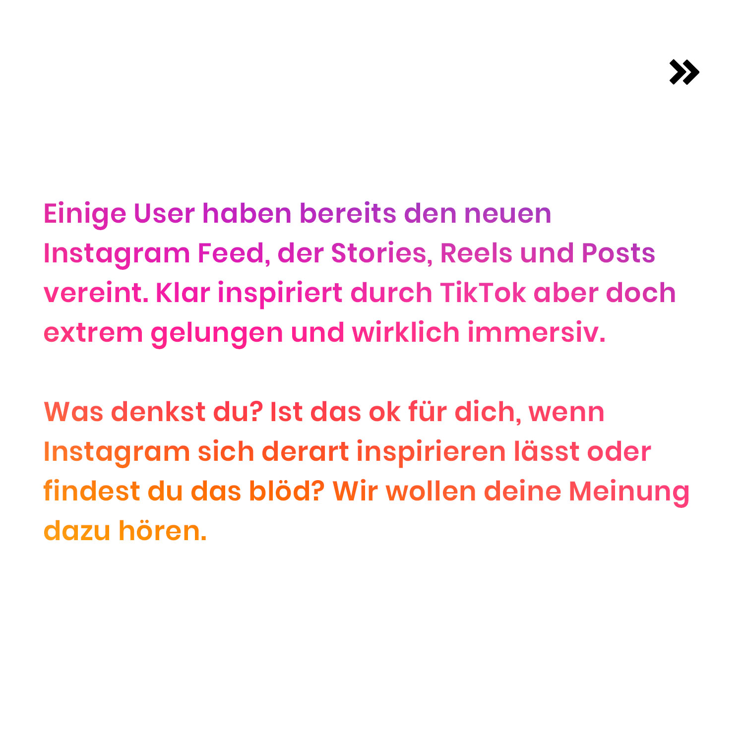 Instagram neuer Feed - new media labs