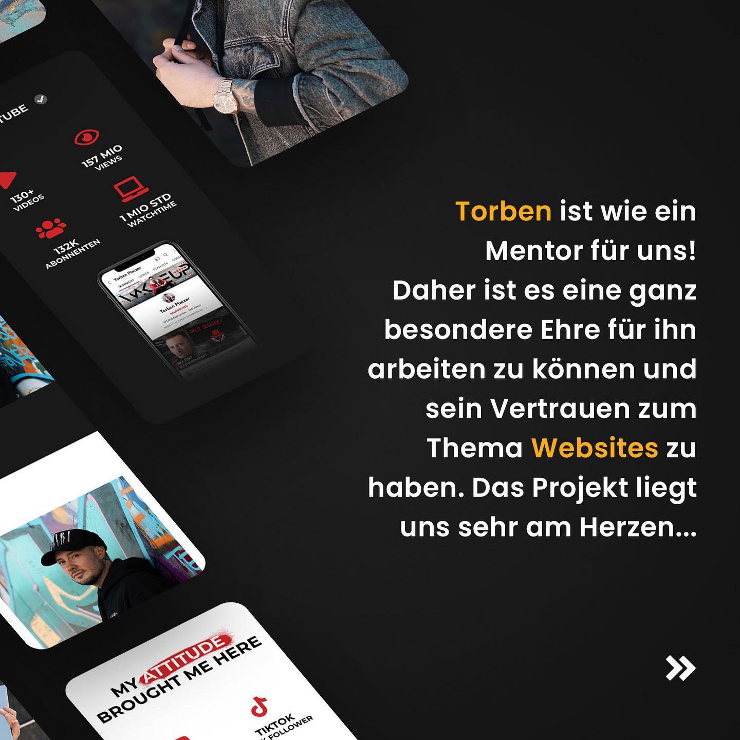 Referenz Website Torben Platzer von new media labs