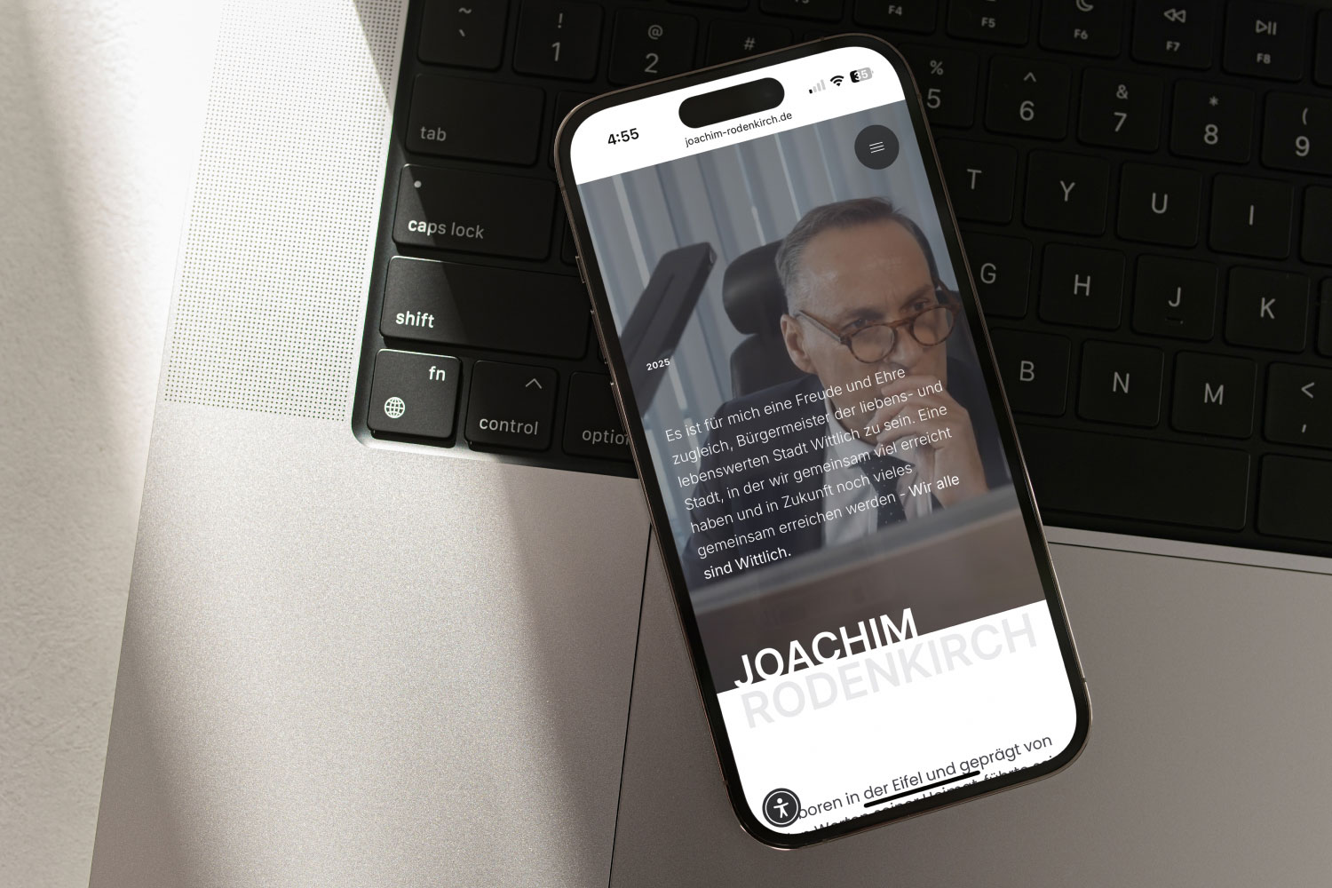 Website Design und Entwicklung für Joachim Rodenkirch in Wittlich