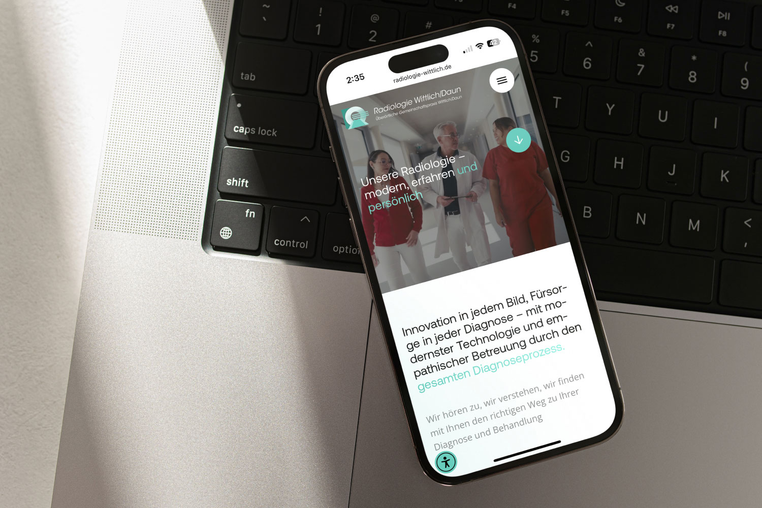 Website Design und Entwicklung für Radiologie Wittlich/Daun