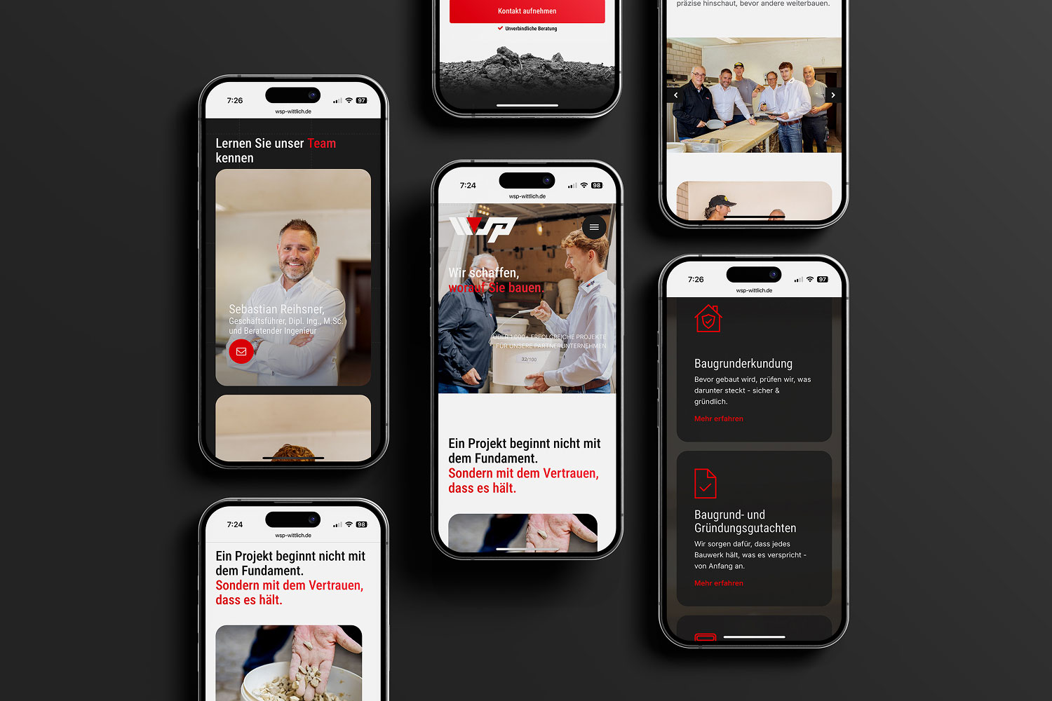 Website Design und Entwicklung für WSP Wittlich