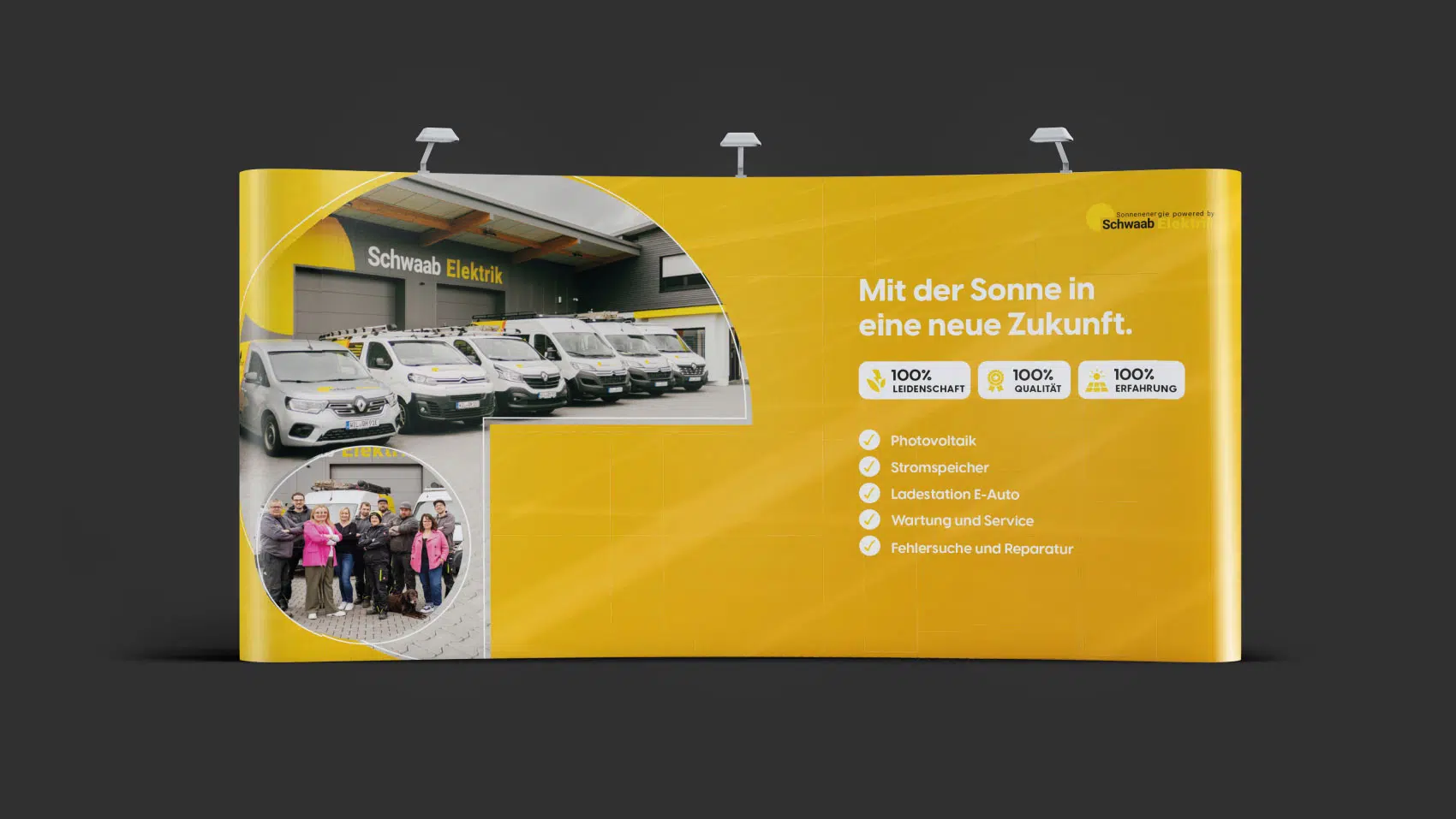 Messewand für Schwaab Elektrik in Wittlich